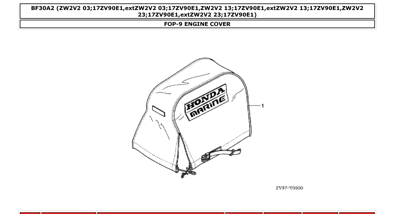 Fig. FOP-9 – ENGINE COVER diagram
