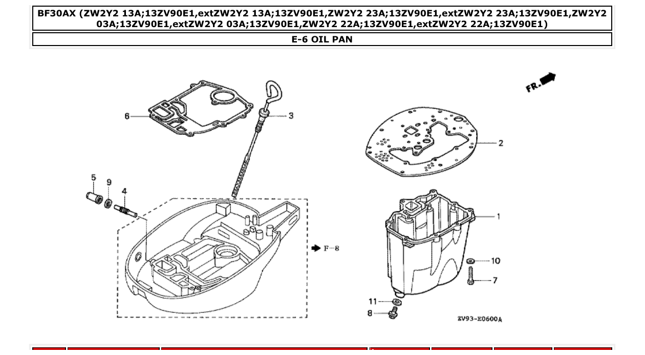 Fig. E-6 – OIL PAN diagram