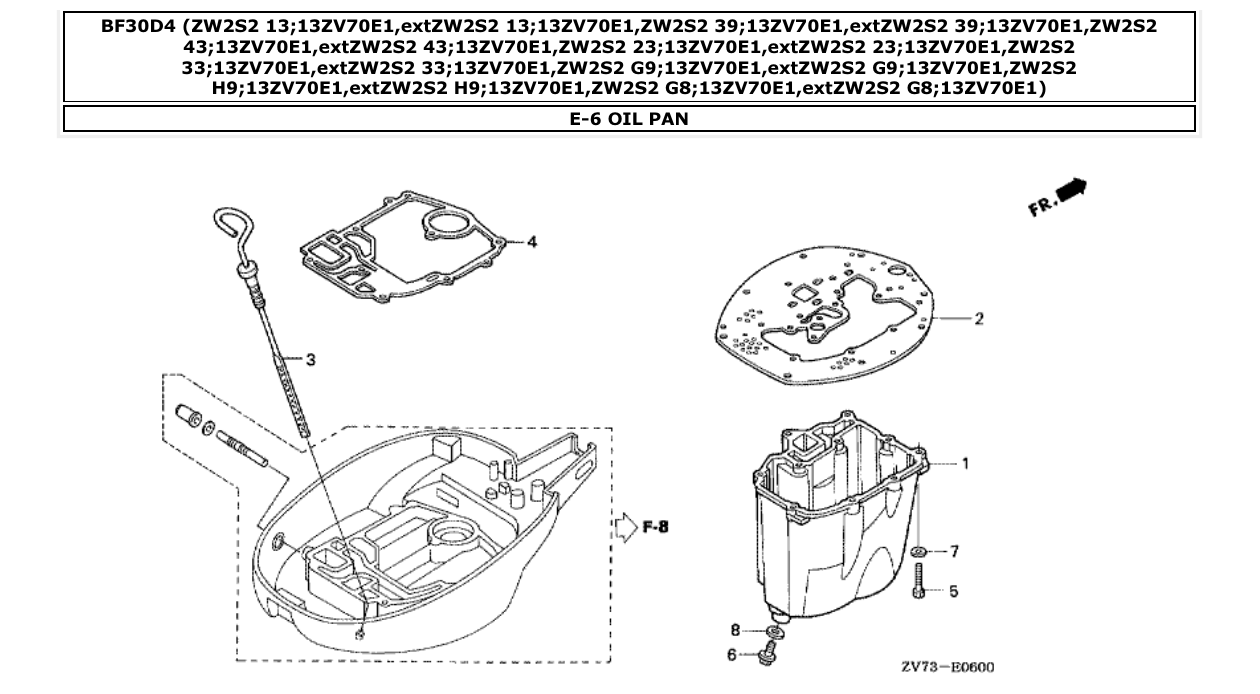 Fig. E-6 – OIL PAN diagram