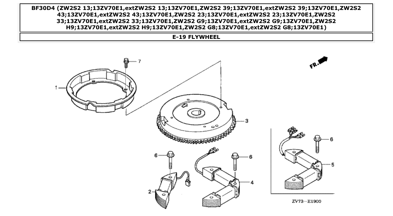 Fig. E-19 – FLYWHEEL diagram