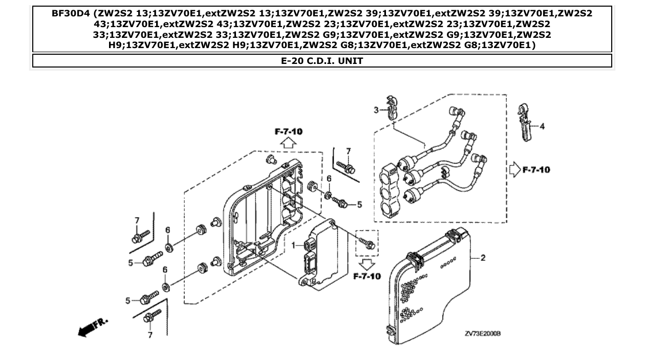Fig. E-20 – C.D.I. UNIT diagram