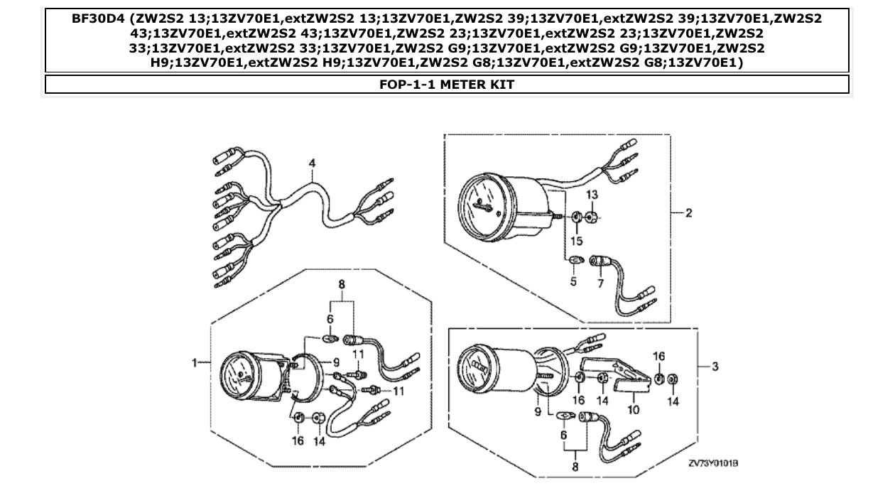 Fig. FOP-1-1 – METER KIT diagram