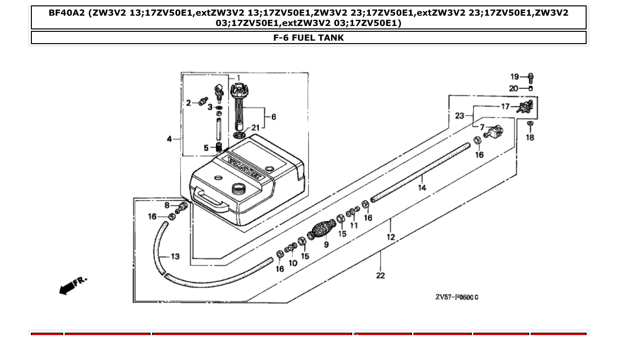 Fig. F-6 – FUEL TANK diagram
