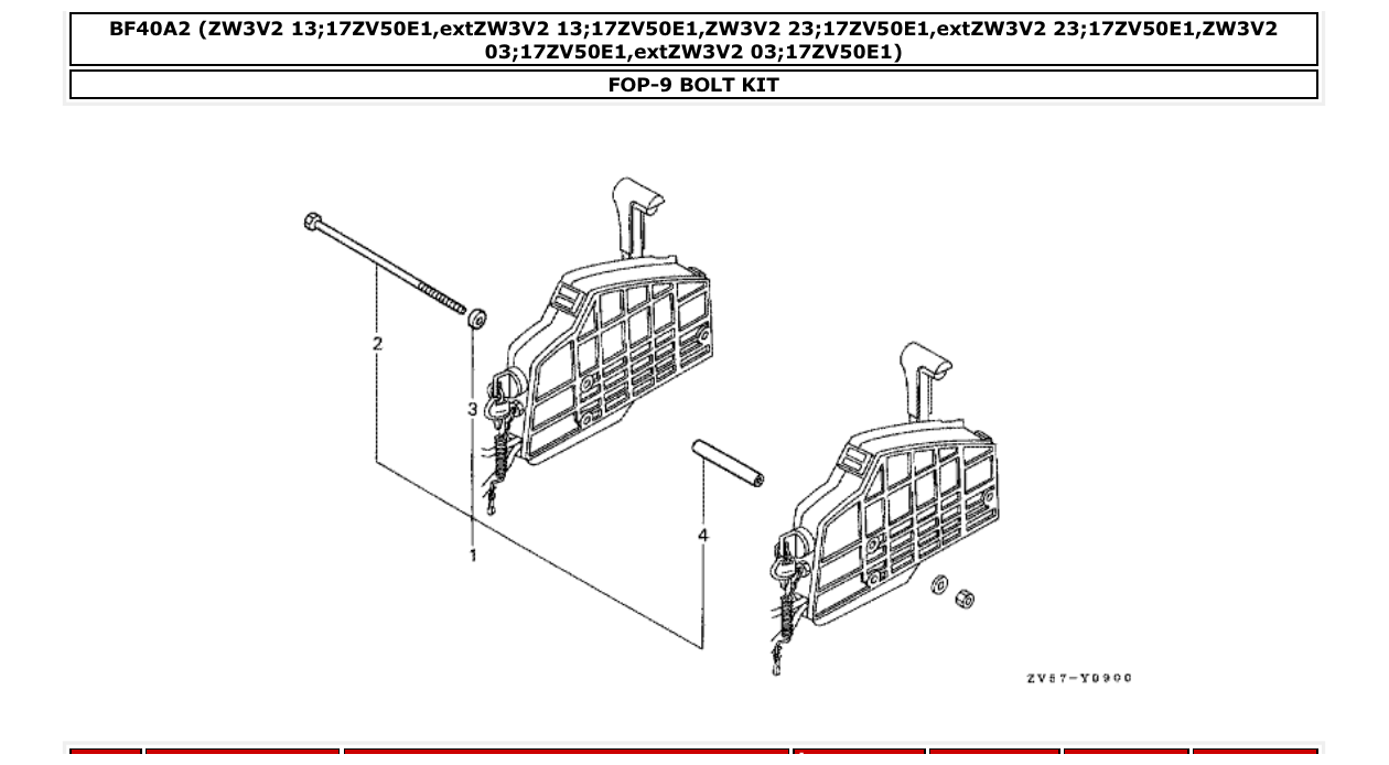 Fig. FOP-9 – BOLT KIT diagram
