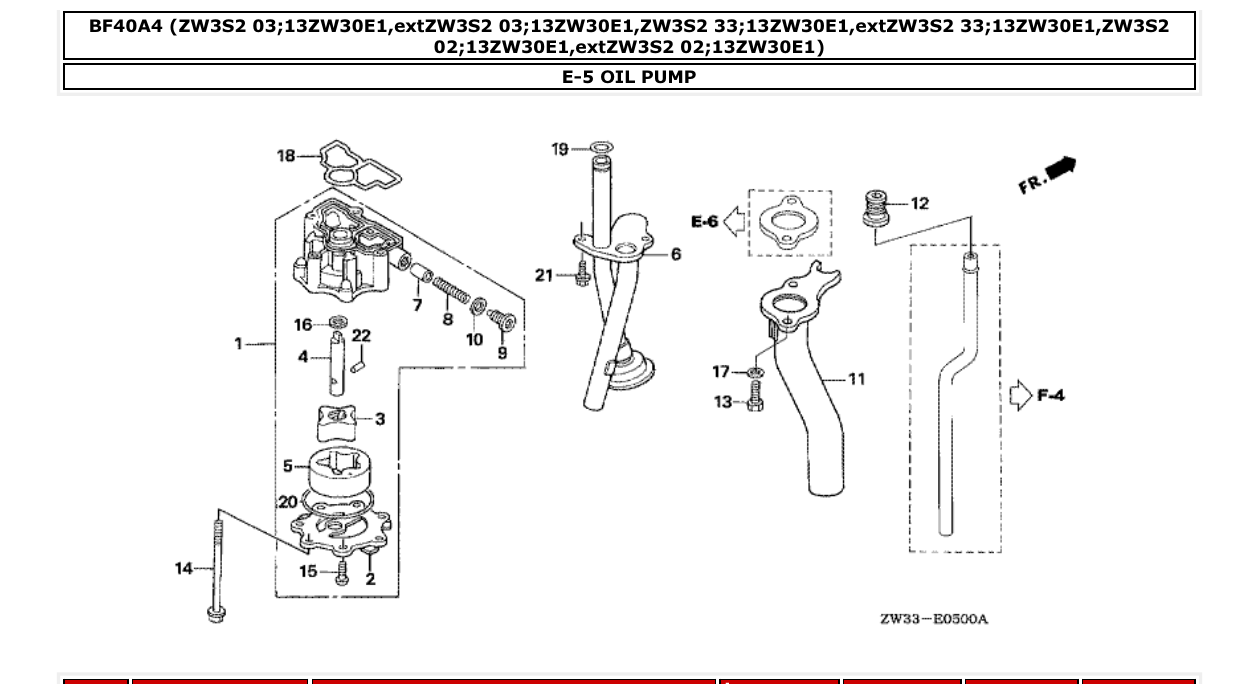 Fig. E-5 – OIL PUMP diagram