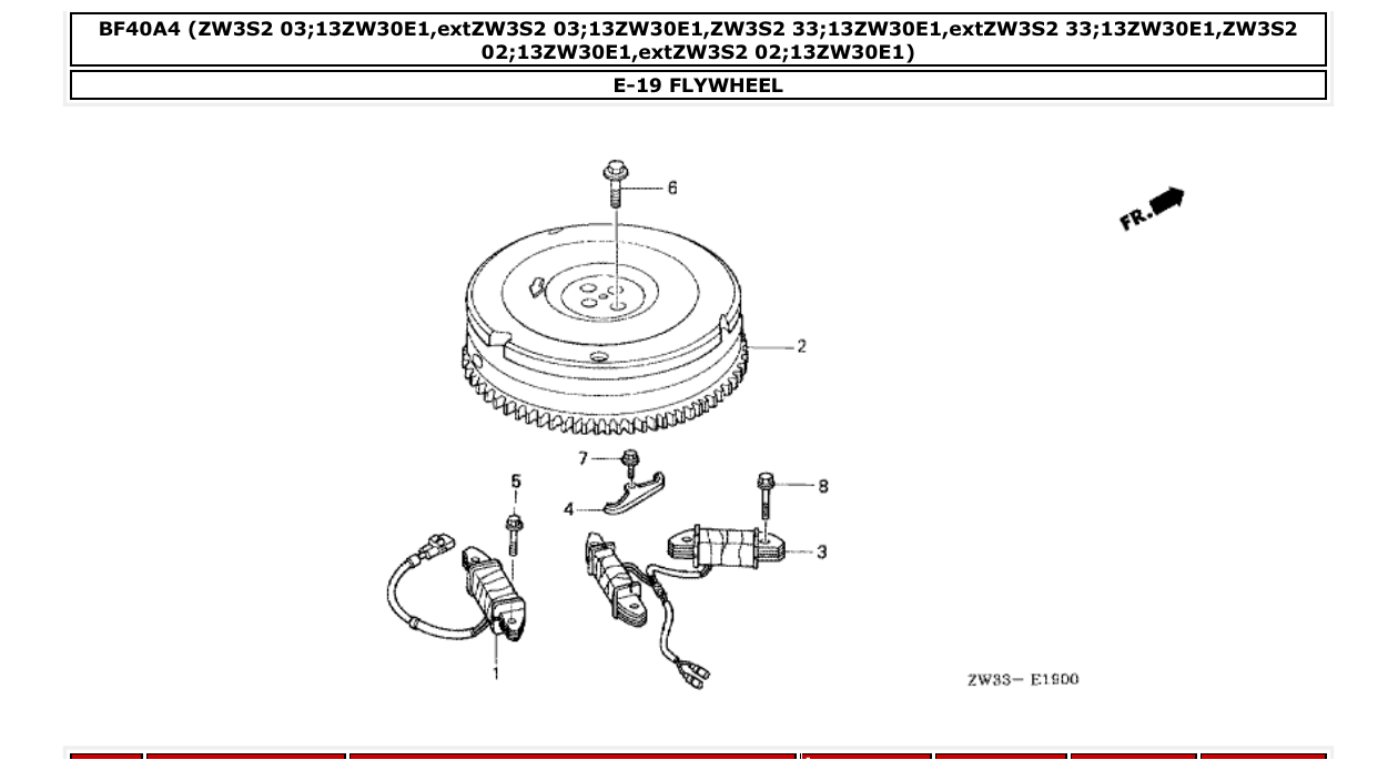 Fig. E-19 – FLYWHEEL diagram