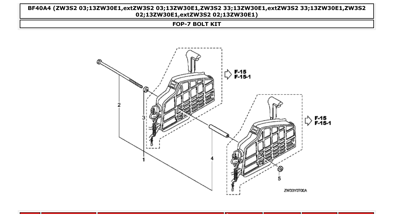Fig. FOP-7 – BOLT KIT diagram