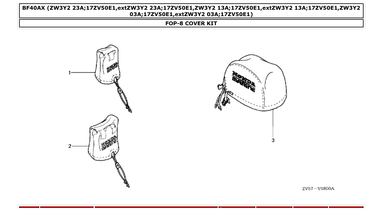 Fig. FOP-8 – COVER KIT diagram