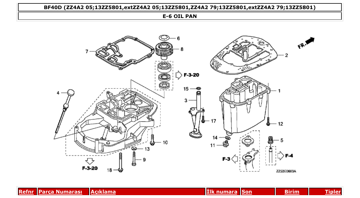 Fig. E-6 – OIL PAN diagram
