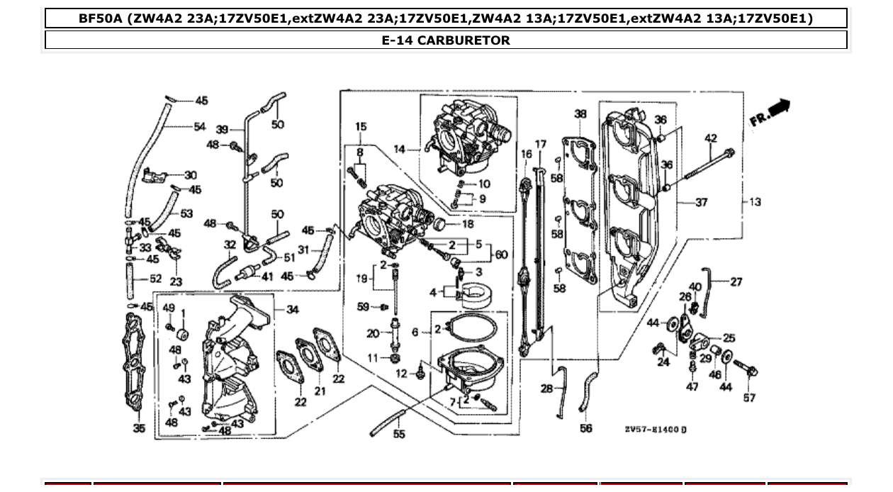 Fig. E-14 – CARBURETOR diagram