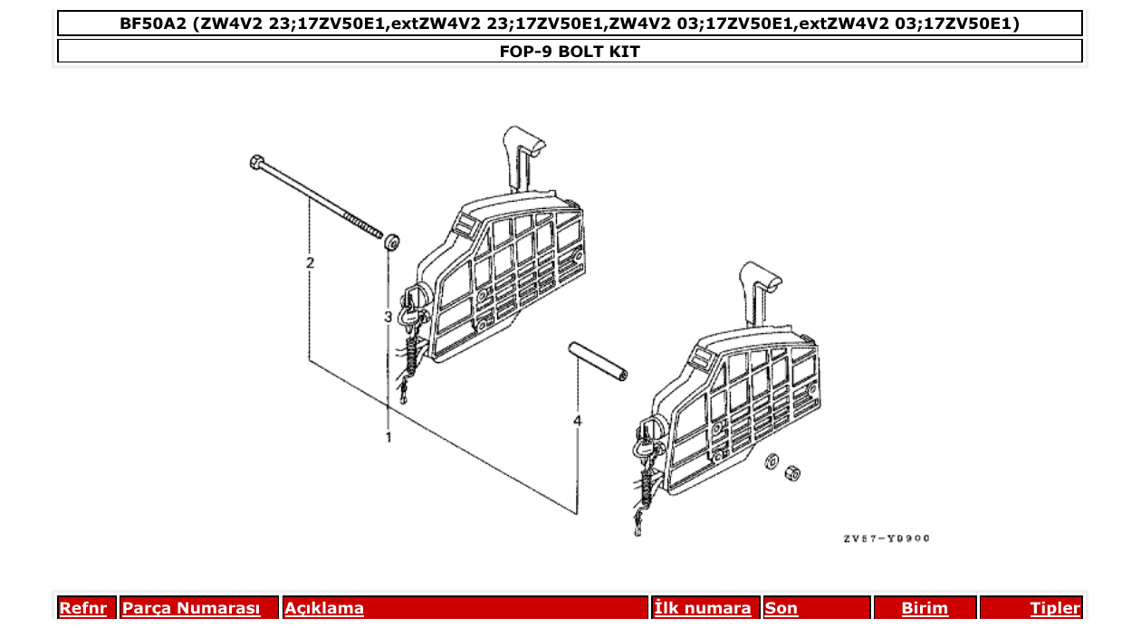 Fig. FOP-9 – BOLT KIT diagram