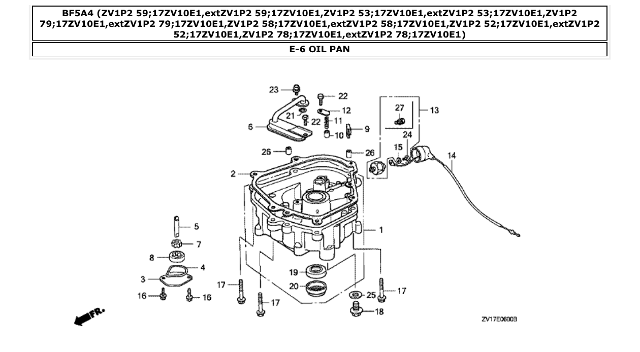 Fig. E-6 – OIL PAN diagram