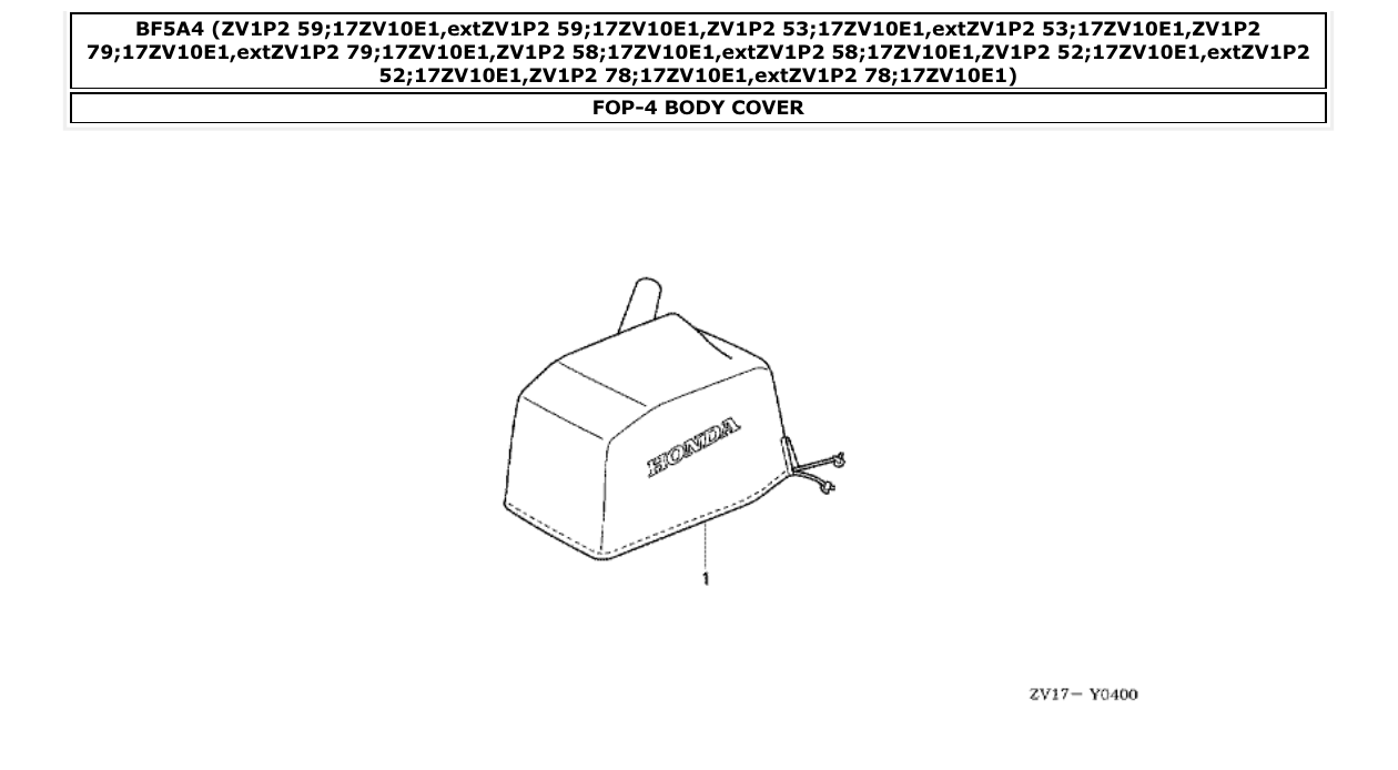 Fig. FOP-4 – BODY COVER diagram