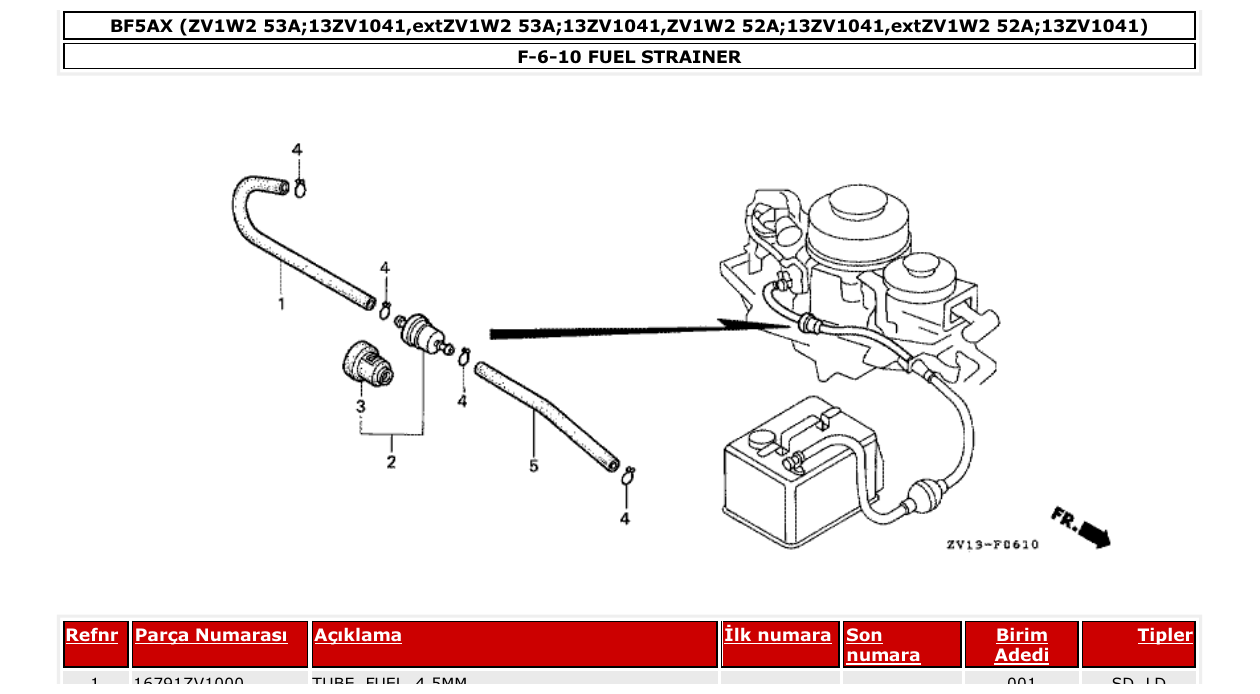 Fig. F-6-10 – FUEL STRAINER diagram
