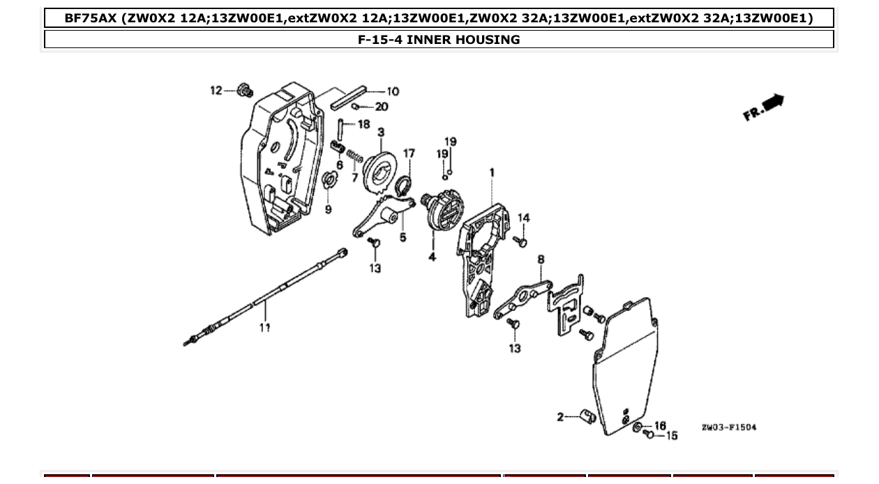 Fig. F-15-4 – INNER HOUSING diagram