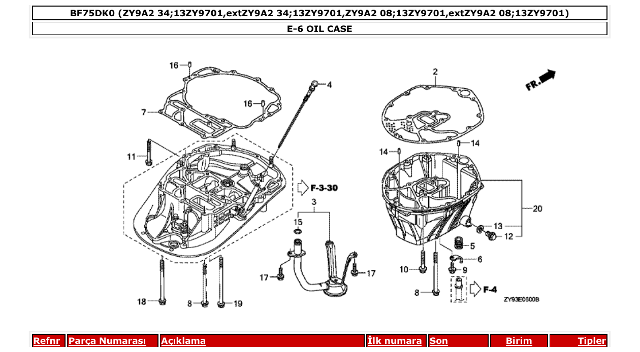 Fig. E-6 – OIL CASE diagram