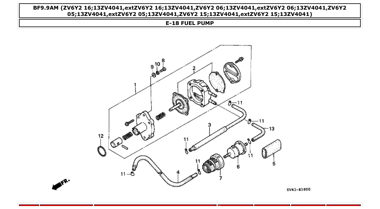 Fig. E-18 – FUEL PUMP diagram