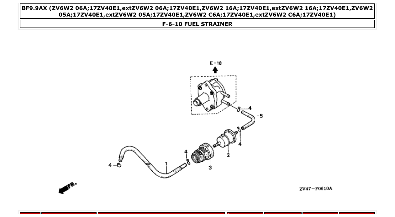 Fig. F-6-10 – FUEL STRAINER diagram