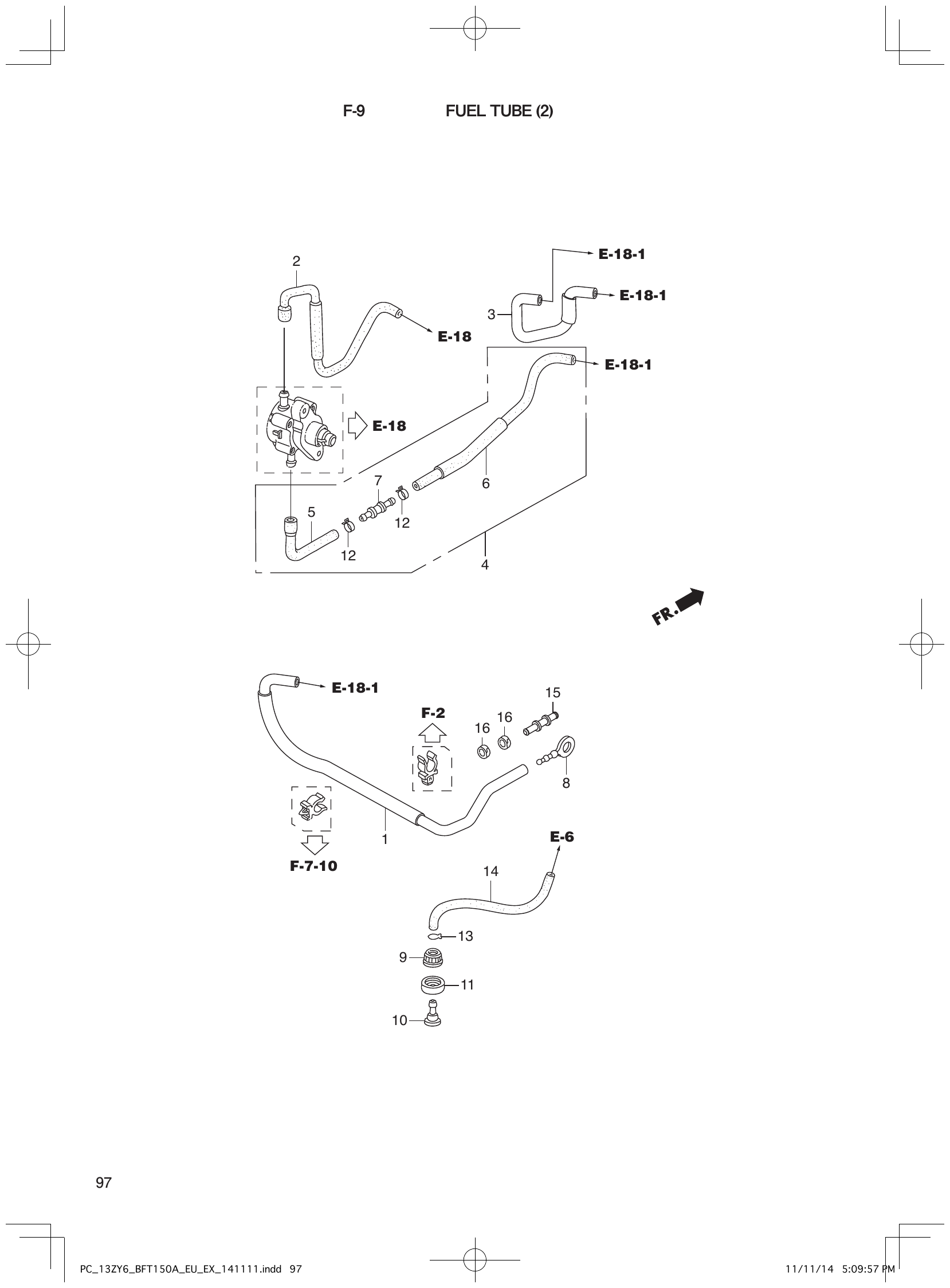 BFT150A – section E-18-1 Section_E-18-1 parts diagram