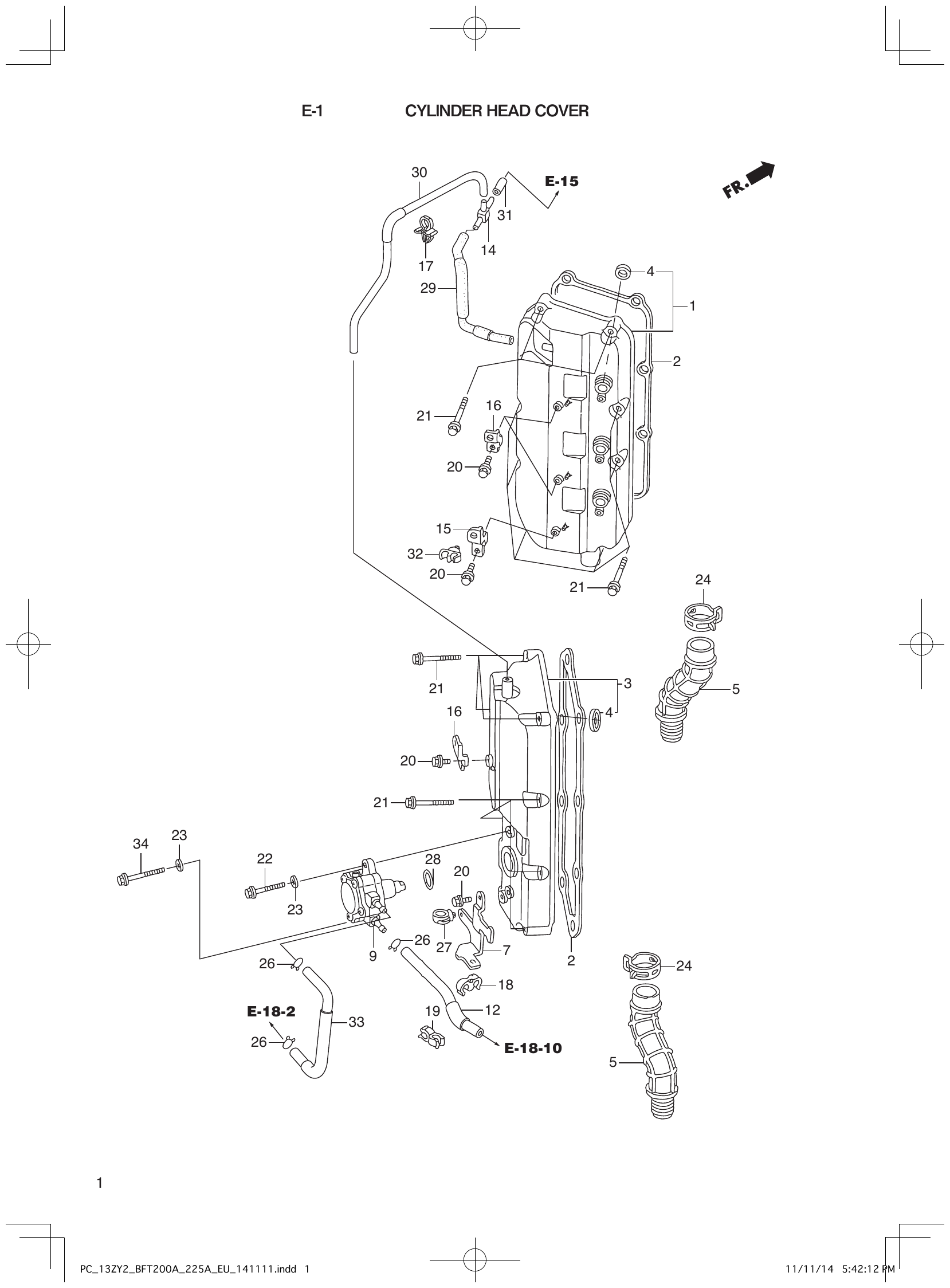 Fig. E-15 – Section_E-15 diagram