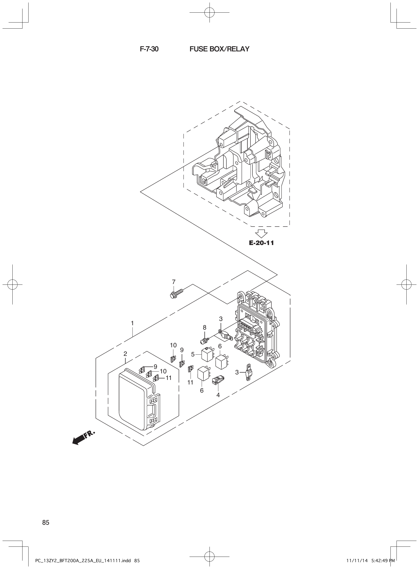Fig. E-20-11 – Section_E-20-11 diagram