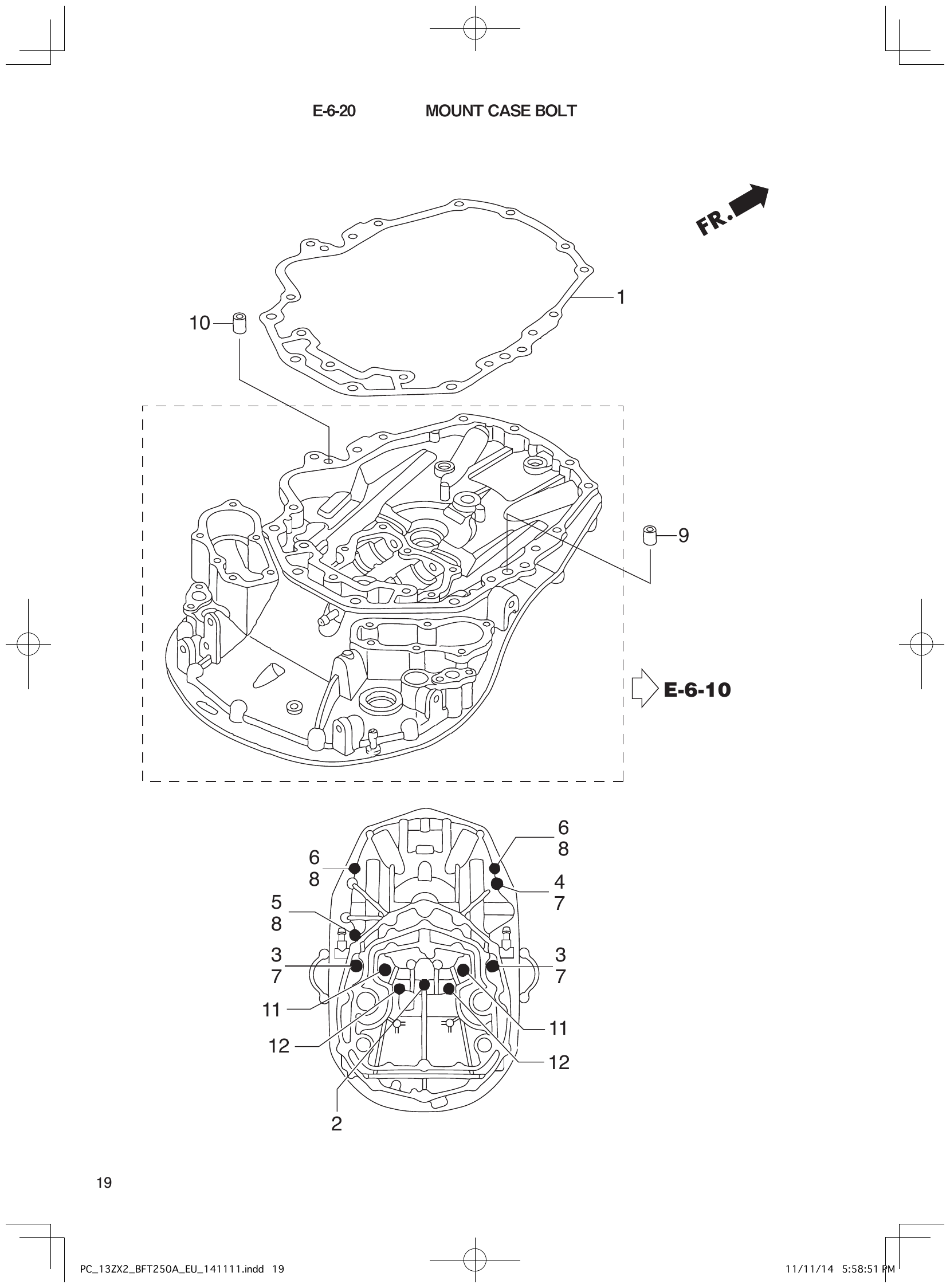 BFT250A – section E-6-10 Section_E-6-10 parts diagram