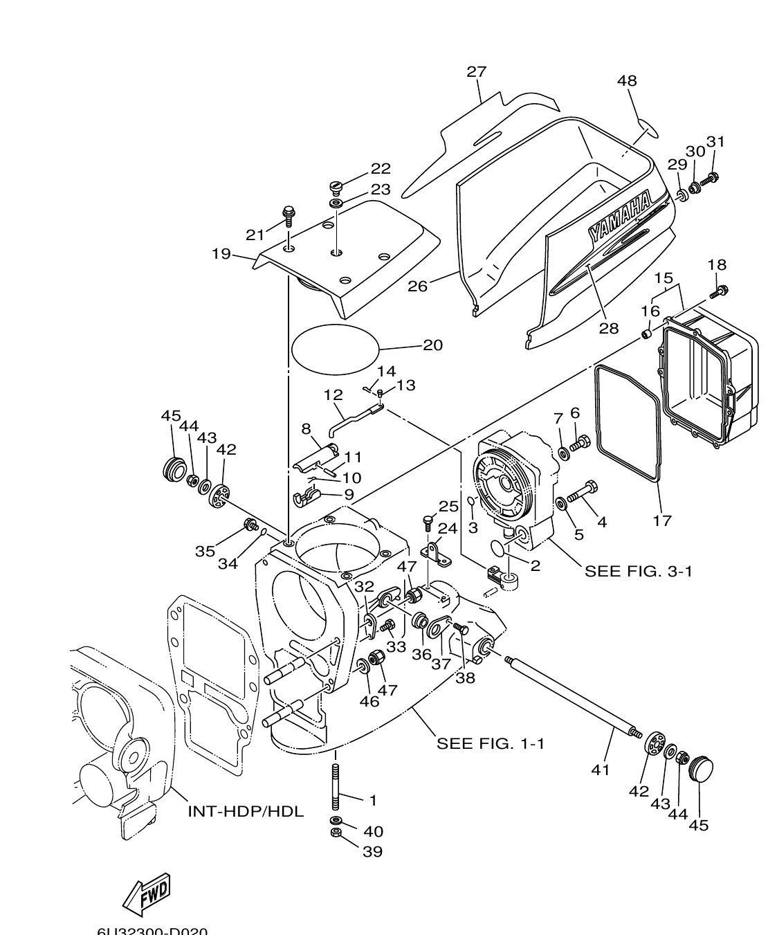 DE-DHD – section 2 OUTBOARD DRIVE 2 parts diagram