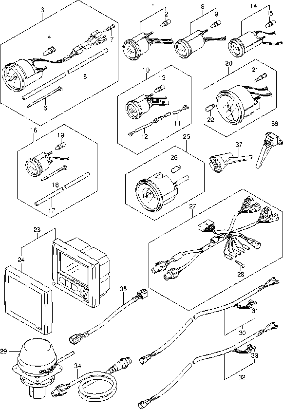 DF140A – section 46 OPT:METER parts diagram