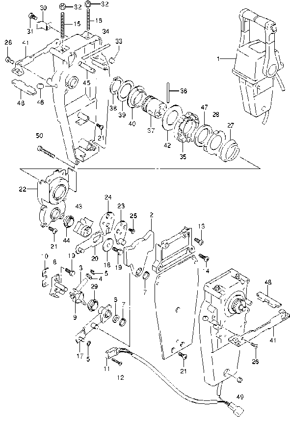 Fig. 50 – OPT:REMOTE CONTROL ASSY DUAL (2) diagram