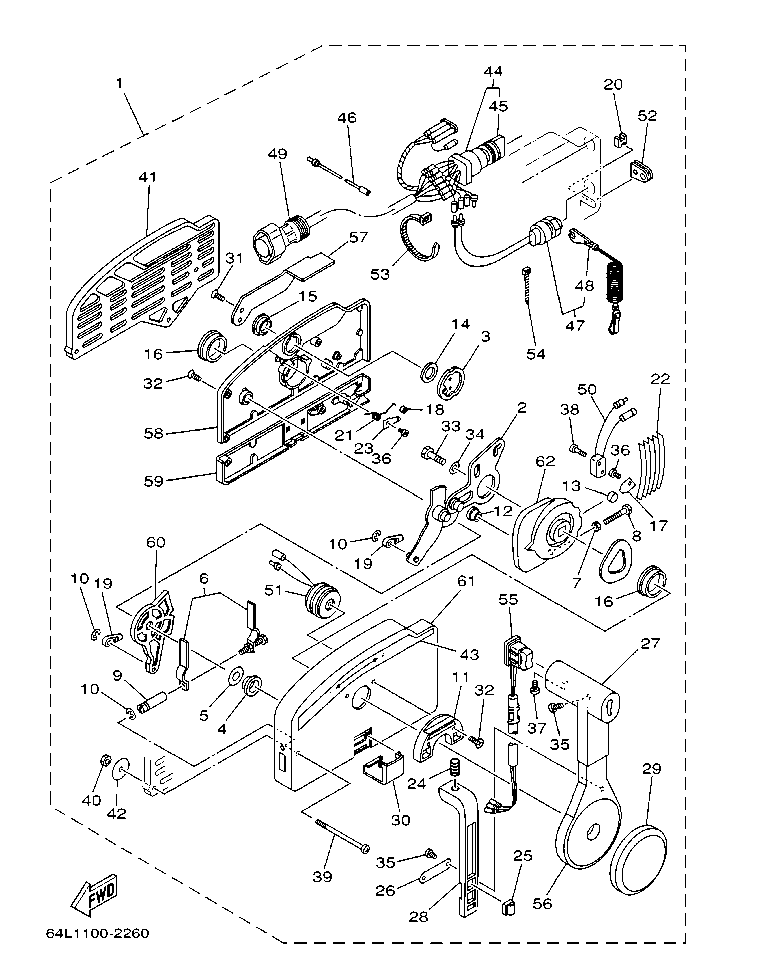 Fig. 27 – REMOTE CONTROL ASSY diagram