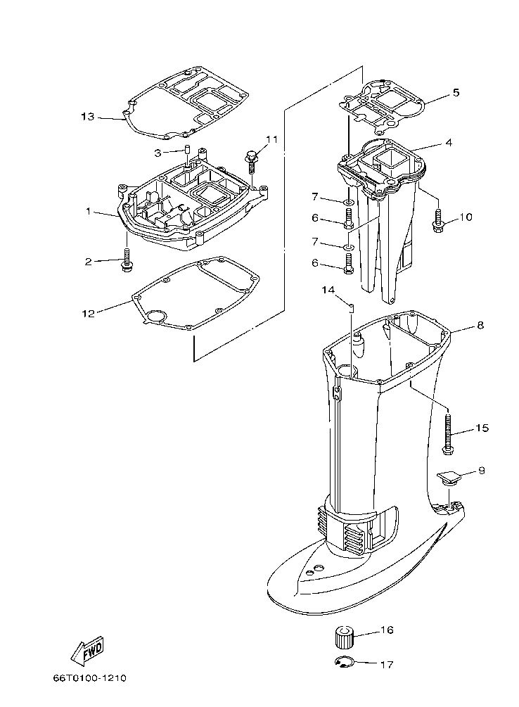 Fig. 21 – UPPER CASING diagram