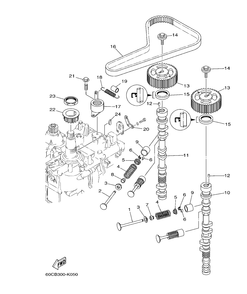 F100BET – section 6 VALVE parts diagram