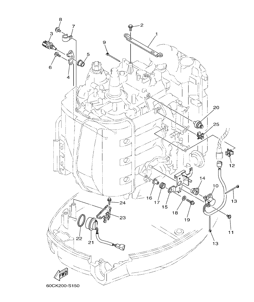 F100BET – section 15 ELECTRICAL 3 parts diagram