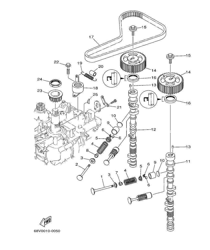 F115TR-2009 – section 5 VALVE parts diagram