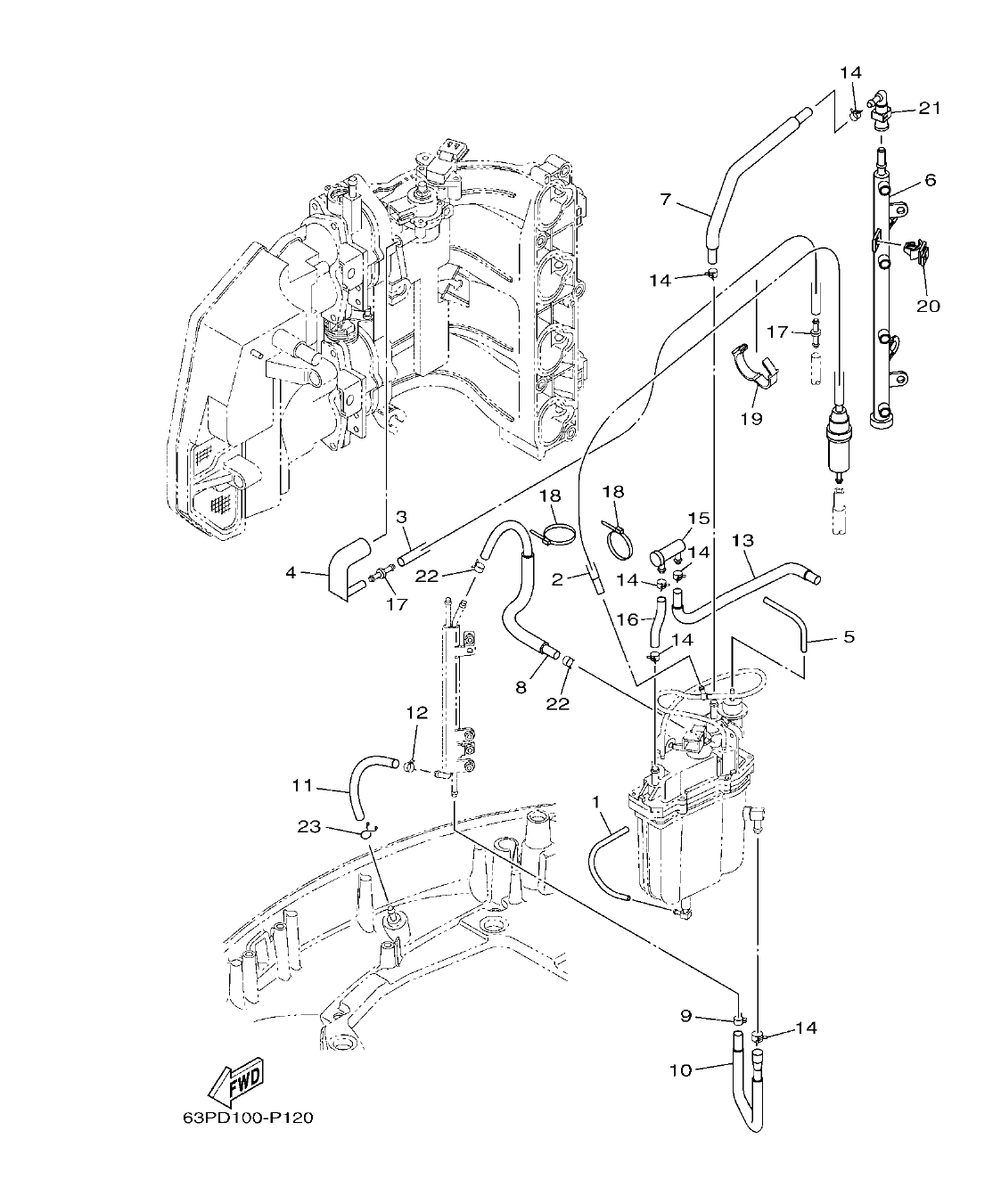FL150FET'19 – section 12 FUEL INJECTION PUMP 2 BOMBA DE INYECTOR 2 parts diagram