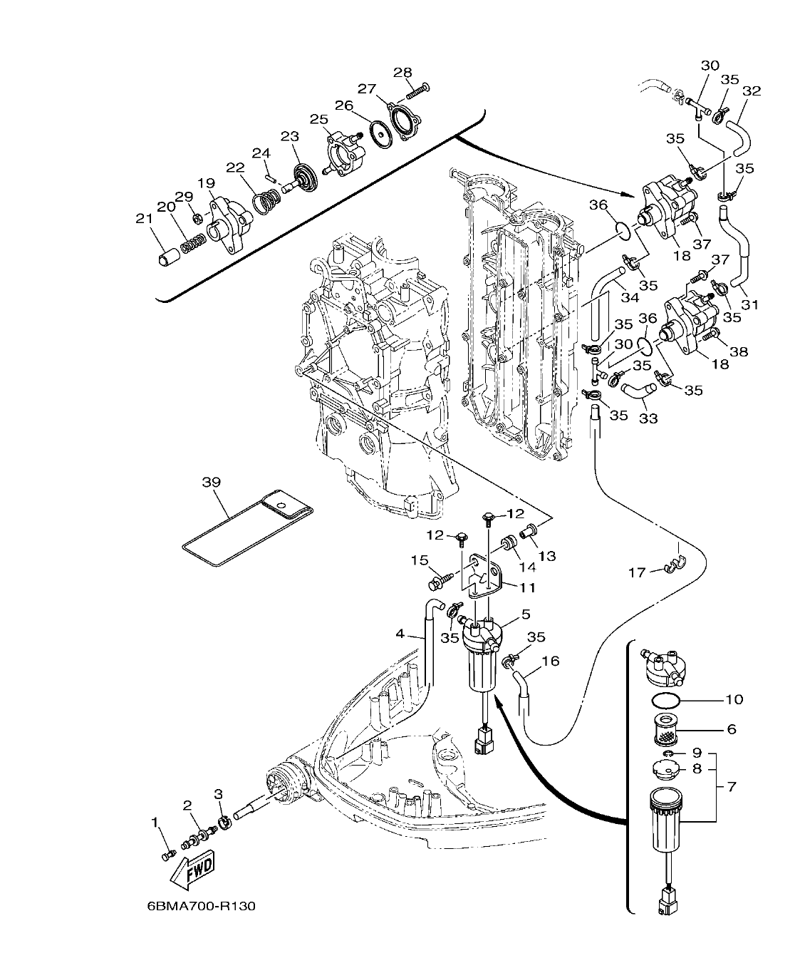 Fig. 13 – FUEL 1 COMBUSTIBLE 1 diagram