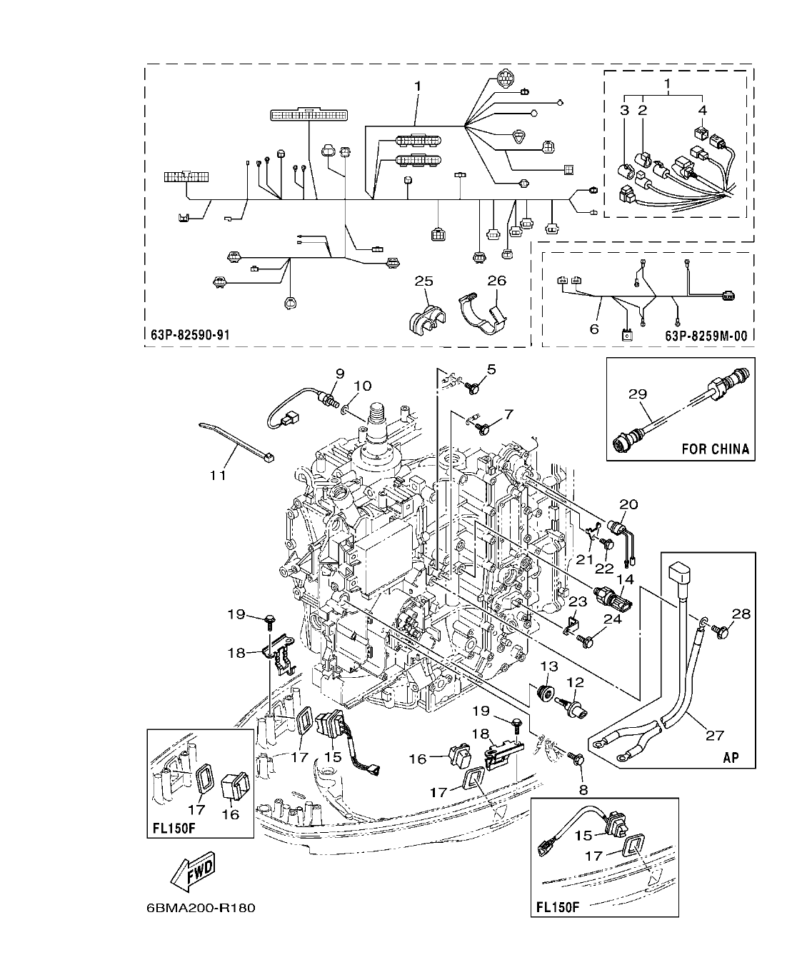 FL150FET'19 – section 18 ELECTRICAL 3 EQUIPO ELECTRICO 3 parts diagram