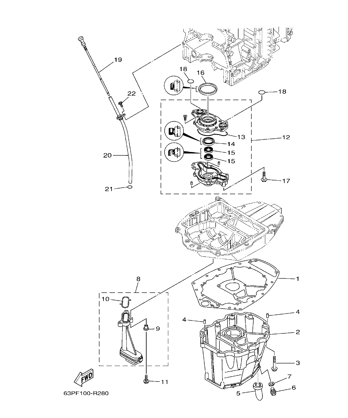 Fig. 28 – OIL PAN OIL PAN diagram