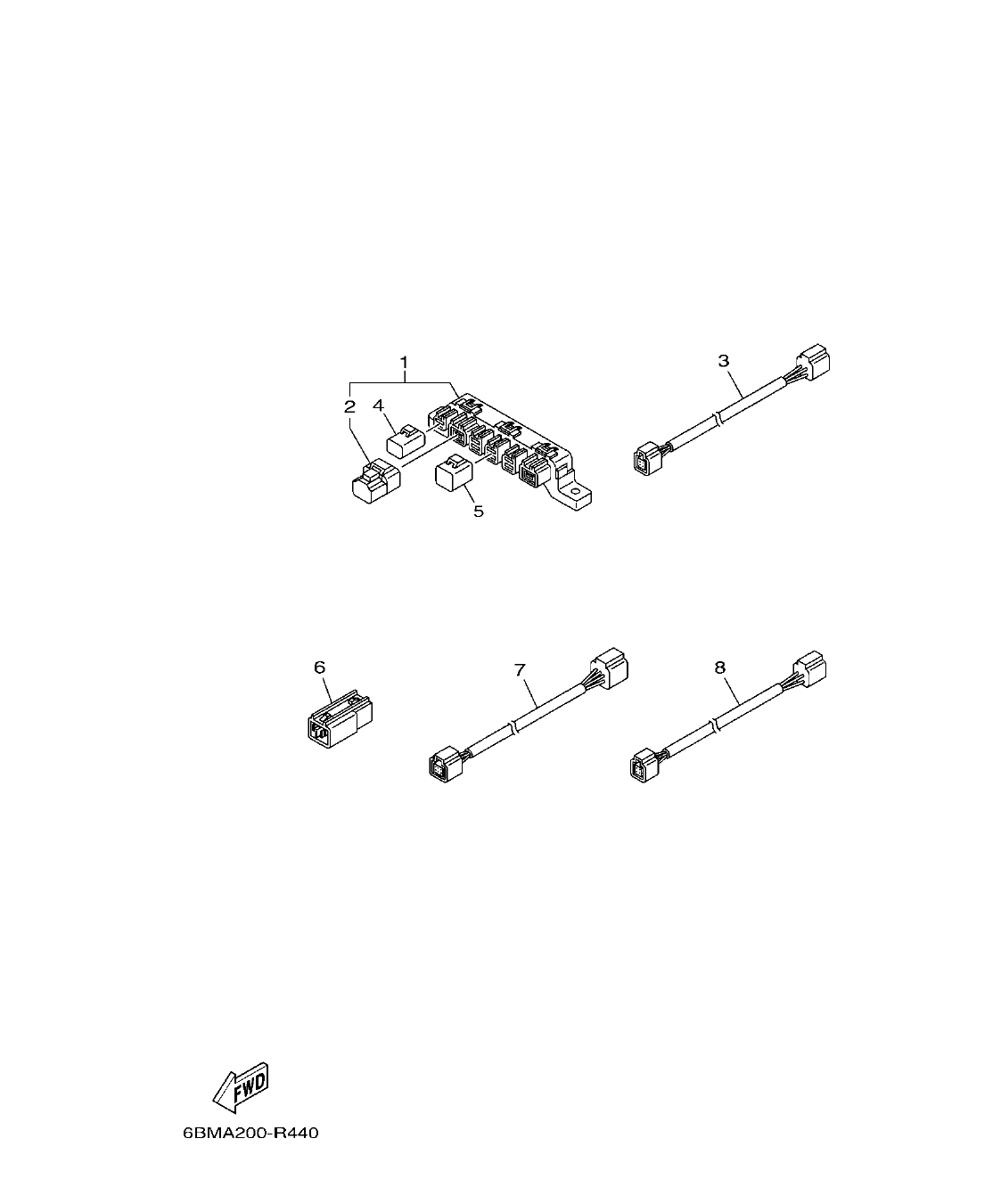 FL150FET'19 – section 44 OPTIONAL PARTS 3 PARTES OPCIONALES 3 parts diagram