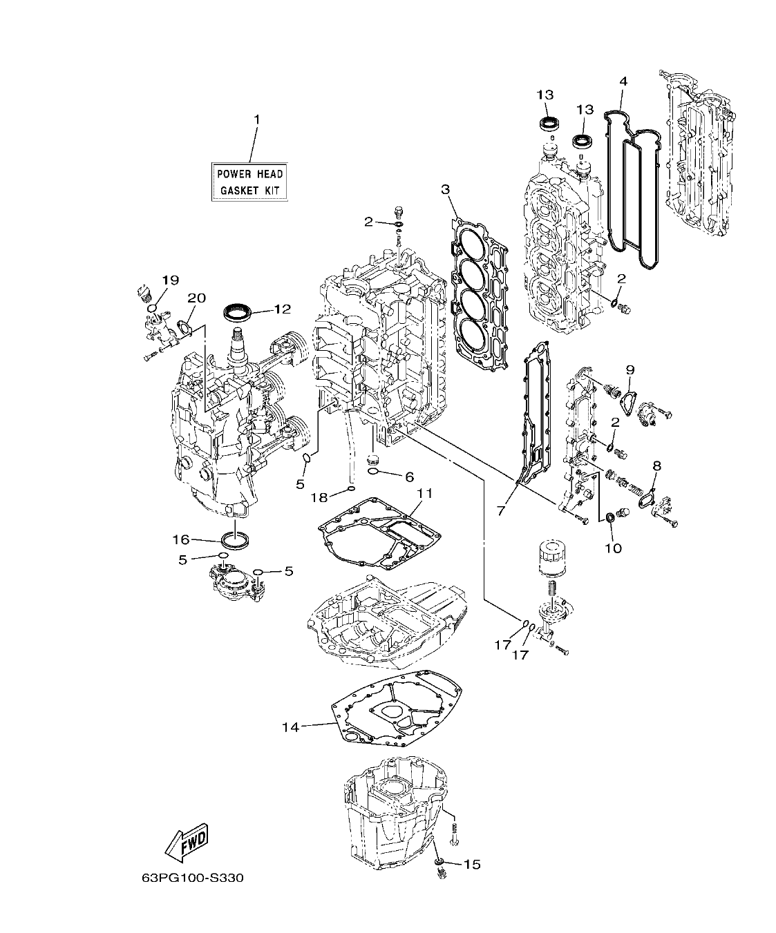 Fig. 48 – REPAIR KIT 1 ESTUCHE REPARATION 1 diagram