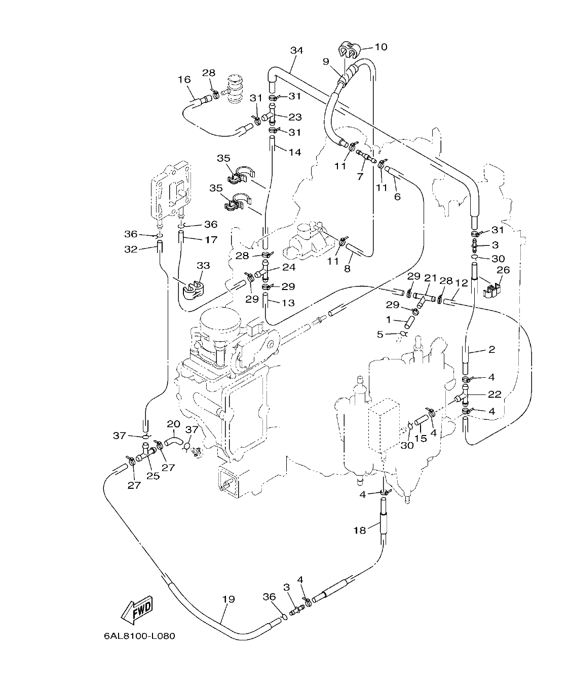 F200BET'19 – section 9 INTAKE 2 ADMISION 2 parts diagram