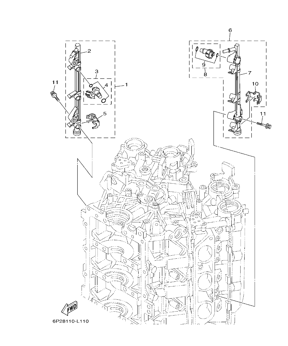 F200BET'19 – section 12 THROTTLE BODY ASSY 3 CAJA DE ACELERADOR COMPL 3 parts diagram