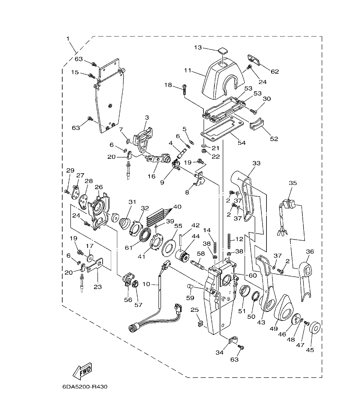 F200BET'19 – section 40 REMOTE CONTROL ASSY 2 CONTROL REMOTO COMPL 2 parts diagram