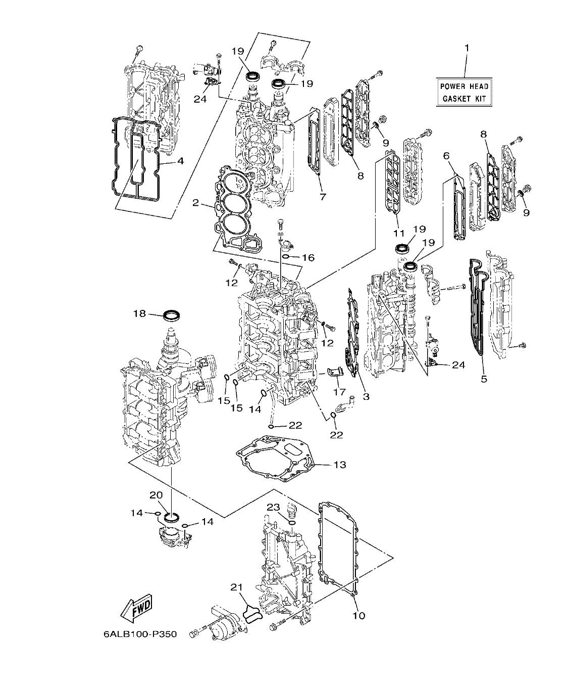 F200BET'19 – section 53 REPAIR KIT 1 ESTUCHE REPARATION 1 parts diagram