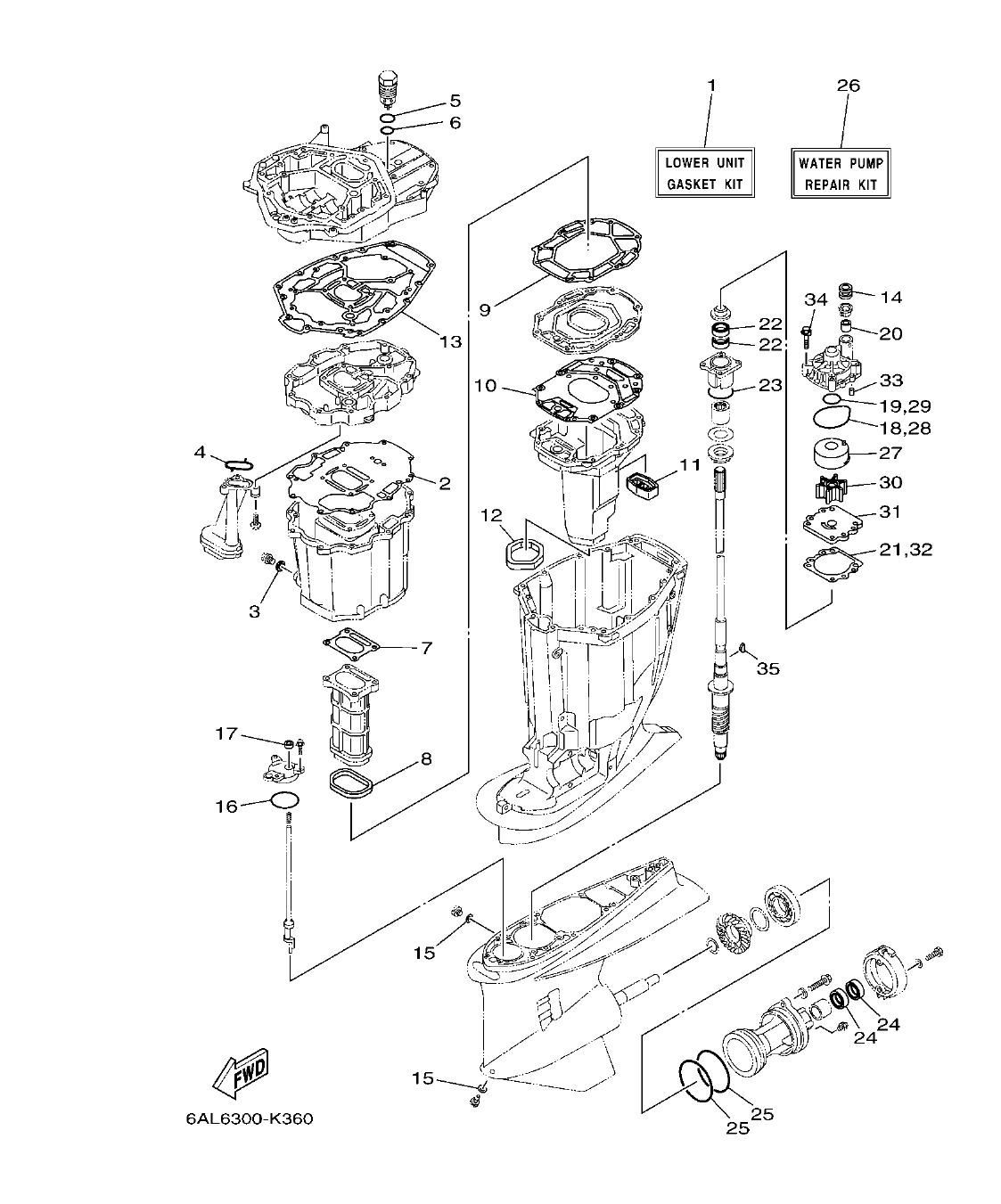 F200BET'19 – section 54 REPAIR KIT 2 ESTUCHE REPARATION 2 parts diagram