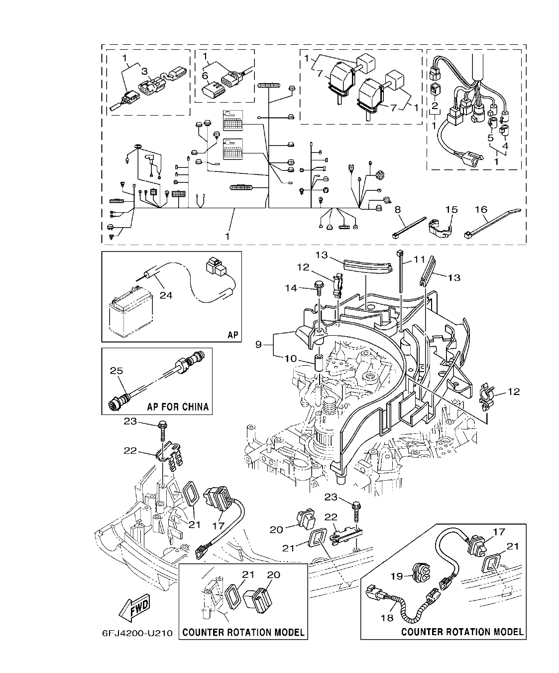 F250HET'21 – section 21 ELECTRICAL 4 EQUIPO ELECTRICO 4 parts diagram