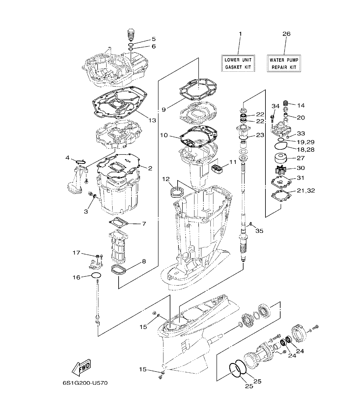 FL250HET'21 – section 52 REPAIR KIT 2 ESTUCHE REPARATION 2 parts diagram