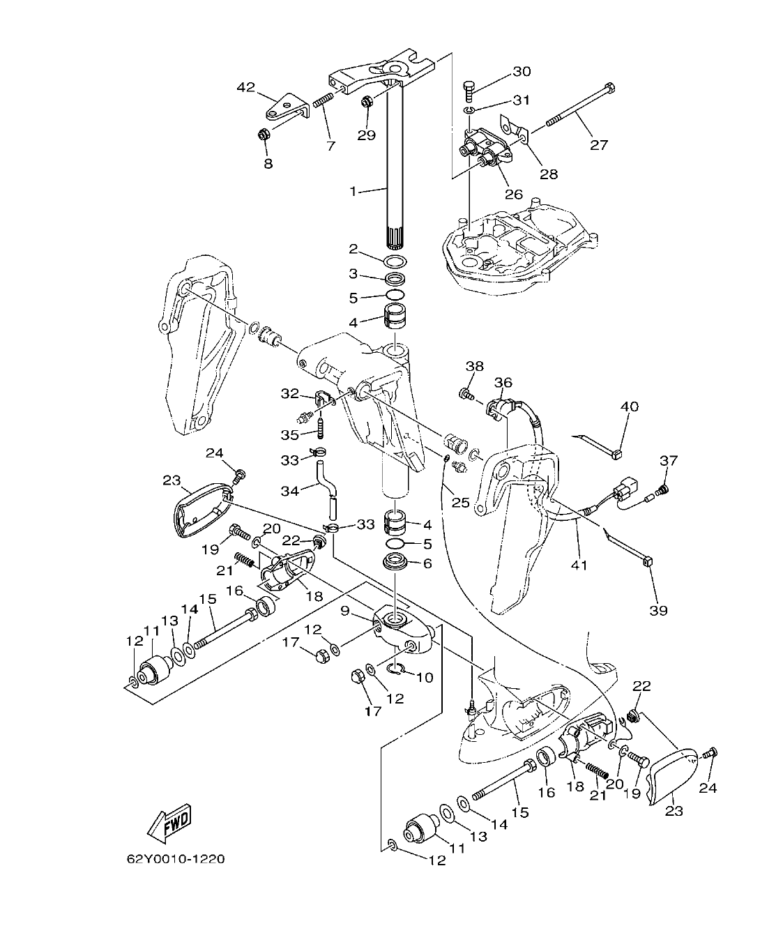 F50DET'04 – section 18 BRACKET 2 SOPORTE 2 parts diagram