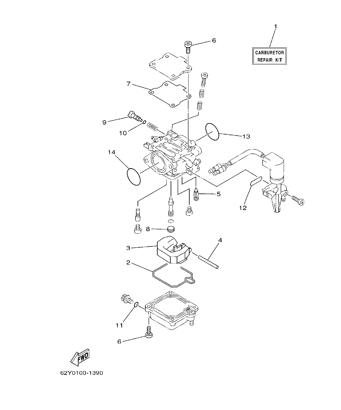 F50DET'04 – section 31 REPAIR KIT 2 ESTUCHE REPARATION 2 parts diagram