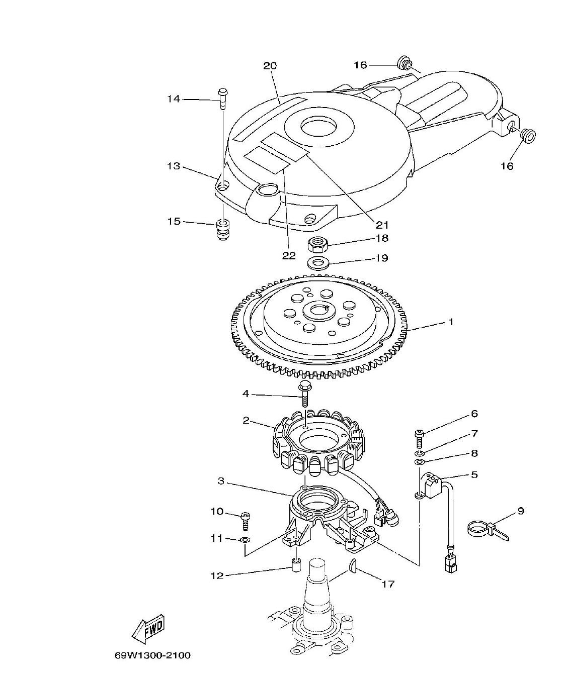 F60A – section 10 GENERATOR parts diagram